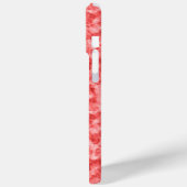 Rood ruw textiel Case-Mate iPhone case (Achterkant / Links)