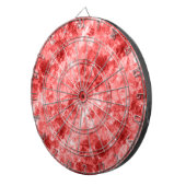 Rood ruw textiel dartbord (Voorkant Rechts)