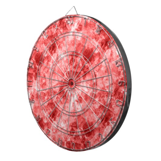 Rood ruw textiel dartbord (Voorkant Rechts)