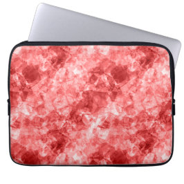 Rood ruw textiel laptop sleeve