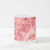 Rood ruw textiel matglas koffiemok (Center)