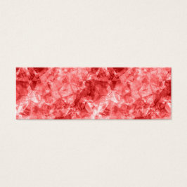 Rood ruw textiel mini visitekaartjes