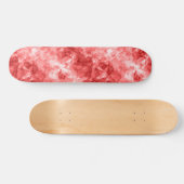 Rood ruw textiel persoonlijk skateboard (Horizontaal)