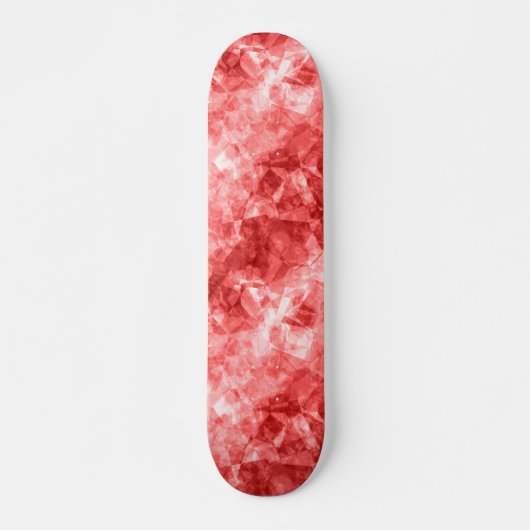Rood ruw textiel persoonlijk skateboard (Voorkant)