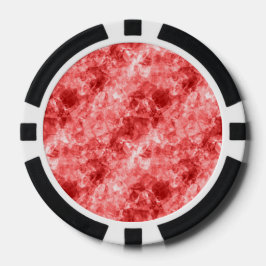 Rood ruw textiel pokerchips