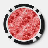 Rood ruw textiel pokerchips (Achterkant)