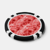Rood ruw textiel pokerchips (Enkel)