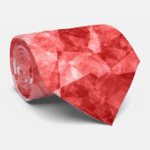 Rood ruw textiel stropdas (Opgerold)