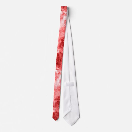 Rood ruw textiel stropdas (Achterkant)