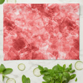 Rood ruw textiel theedoek (Gevouwen)