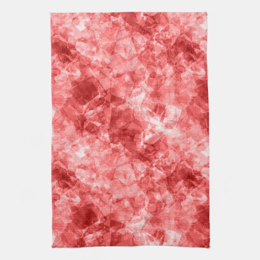 Rood ruw textiel theedoek (Verticaal)