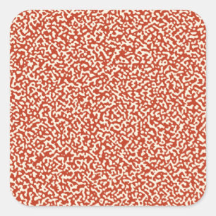 Rood samenstellend boekennaadloos patroon vierkante sticker