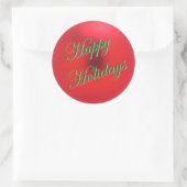 Rood Satijn Ornament Sticker (Tas)