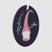 Rood Scandinavisch kabouter kerstversiering Ornament (voorkant)