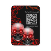 Rood Scary bloemendonker humeurig gothic schedel H