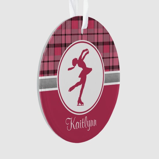 Rood schaatsen met schilderwerk ornament (voorkant)