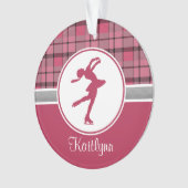 Rood schaatsen met schilderwerk ornament (voorkant)