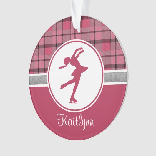 Rood schaatsen met schilderwerk ornament (voorkant)