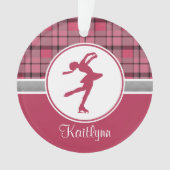 Rood schaatsen met schilderwerk ornament (voorkant)