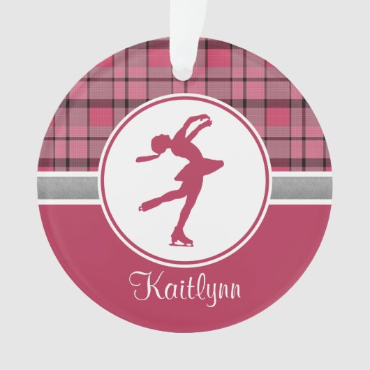 Rood schaatsen met schilderwerk ornament (voorkant)