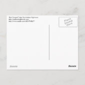 Rood-scharnierende tulpen briefkaart (Achterkant)