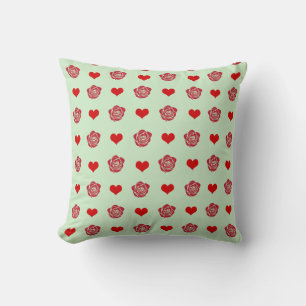 Rood Schattige Gezellig Modern Romantisch Chic Sti Kussen