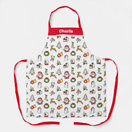 Rood Schattige Kerst Schort