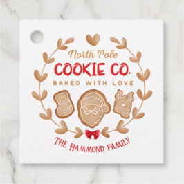 Rood Schattige peperkoek Kerstkoekjes uitwisseling Bedankjes Labels