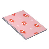 rood schedelhoofdpatroon notitieboek (Rechterzijde)