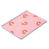 rood schedelhoofdpatroon notitieboek (Linkerzijde)
