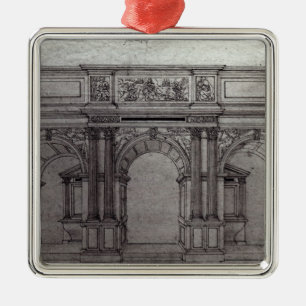 Rood scherm van de kerk metalen ornament