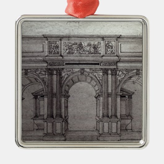 Rood scherm van de kerk metalen ornament (Voorkant)
