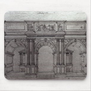 Rood scherm van de kerk muismat