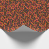 Rood schijnen cadeaupapier (Hoek)