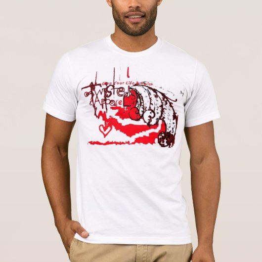 rood schilderen t-shirt (Voorkant)
