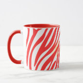 Rood schilderpatroon Modern Art Design Mok (Links)