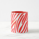 Rood schilderpatroon Modern Art Design Mok (Midden)