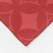 Rood schildpad fleece deken (Hoek)