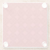 Rood schildpad glazen onderzetter (Achterkant)