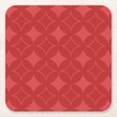 Rood schildpad kartonnen onderzetters (Voorkant)