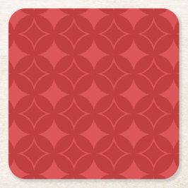 Rood schildpad kartonnen onderzetters