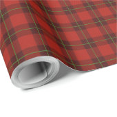 Rood Schots geruit Check Tartan Wrapping Paper Cadeaupapier (Rol Hoek)