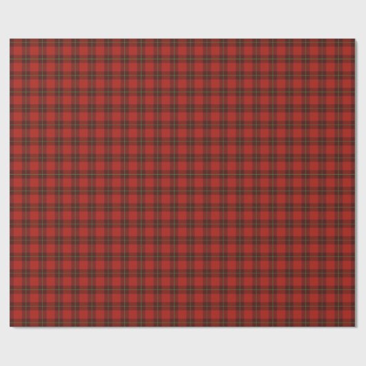 Rood Schots geruit Check Tartan Wrapping Paper Cadeaupapier (Vlak)
