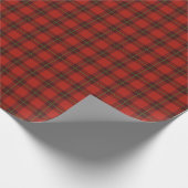 Rood Schots geruit Check Tartan Wrapping Paper Cadeaupapier (Hoek)