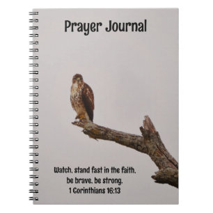 Rood Schouder Hawk Vogel Bijbel Verse Journal Notitieboek
