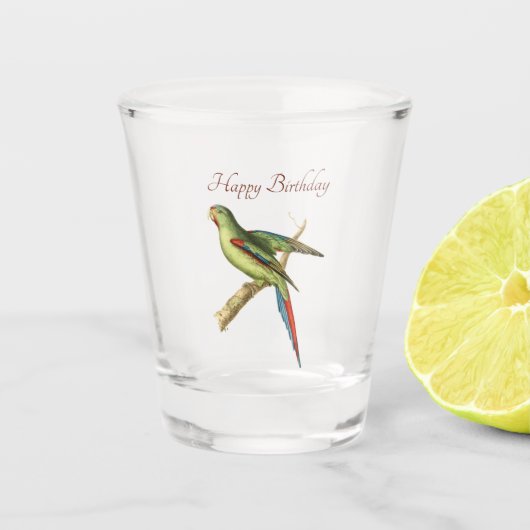 Rood-schouderglas Shot Glas (Voorkant)