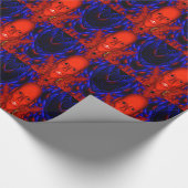 Rood schouderpapier cadeaupapier (Hoek)