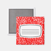 rood schrijfboek magneet (Voorkant / Achterkant)