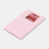 Rood schrijfmachine Post-it Opmerking Post-it® Notes (Schuin)