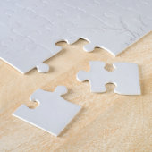 Rood-schuimballetjes in sneeuw legpuzzel (Zijkant)